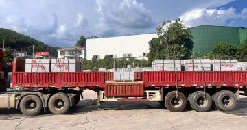 益阳 芝麻灰花岗岩地铺石出货日常