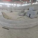 益阳 芝麻白异形坐凳，自然面光面弧形加工
