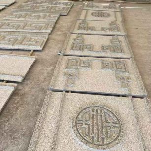 益阳 白麻花岗岩外墙立面雕刻板