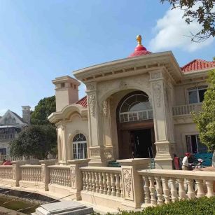 益阳 黄金麻花岗岩欧式别墅