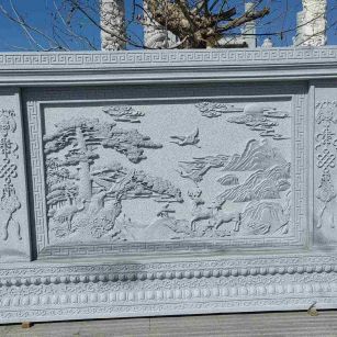 益阳 芝麻白大型照壁，屏风，影壁
