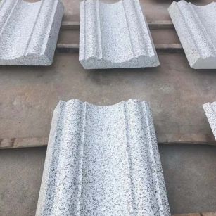 益阳 白麻花岗岩光面别墅线条