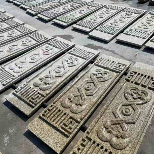 益阳 黄金麻花岗岩外墙雕刻板