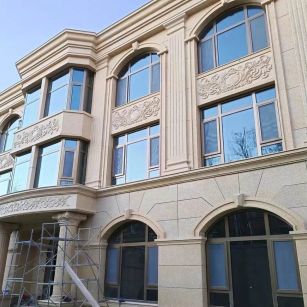 益阳 黄金麻花岗岩别墅外墙干挂