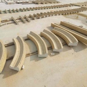 益阳 黄金麻花岗岩别墅线条