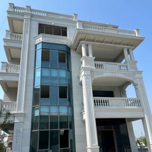 益阳 白麻花岗岩别墅外墙干挂效果展示