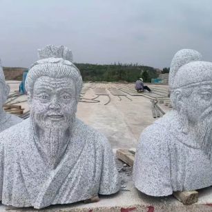 益阳 白麻花岗岩石材人物立体雕刻