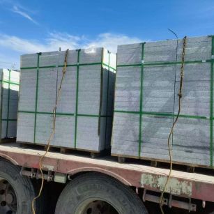 益阳 芝麻白花岗岩地铺石装车日常