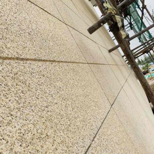 益阳 黄金麻花岗岩荔枝面外墙干挂石材效果示例