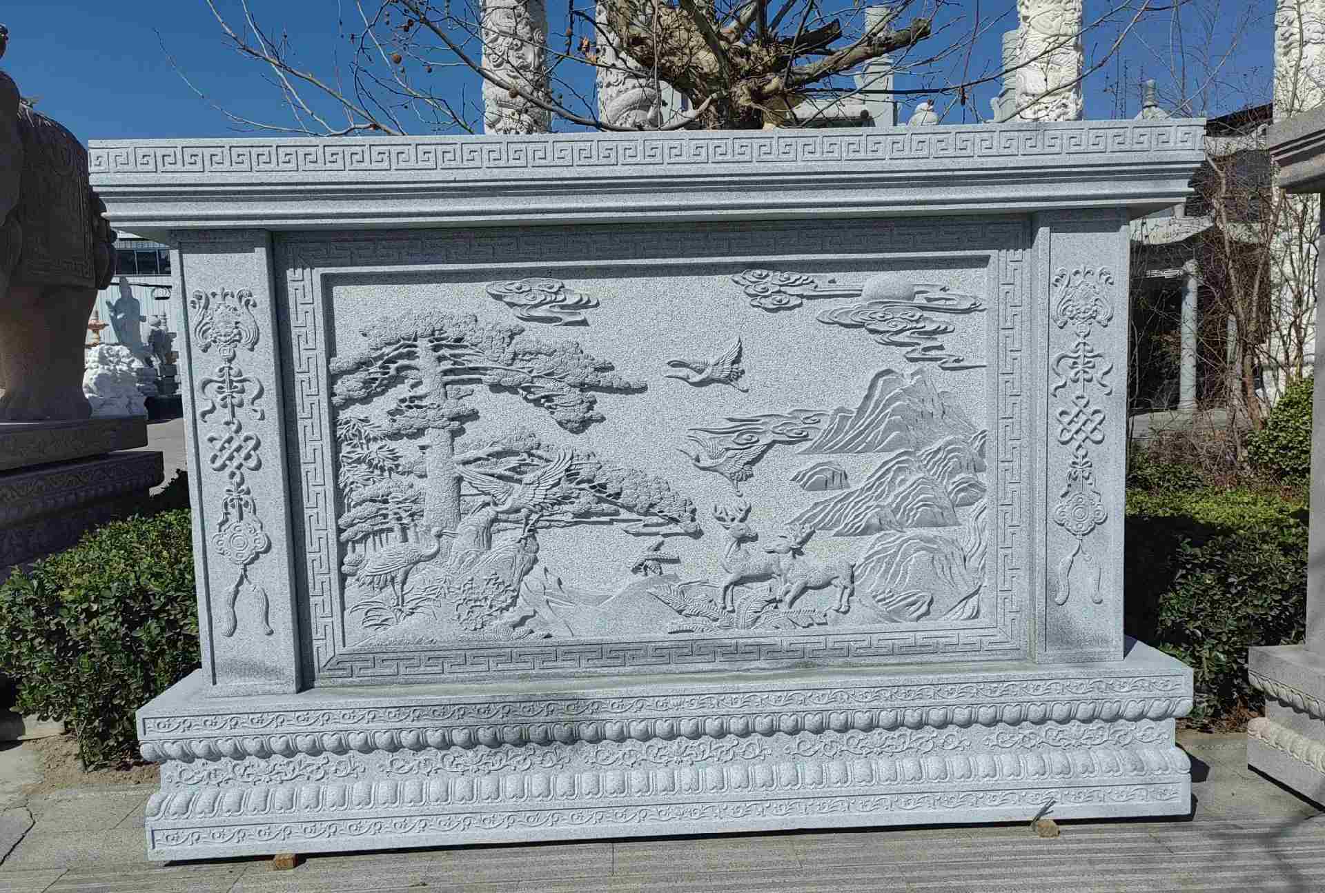 益阳 芝麻白大型照壁，屏风，影壁