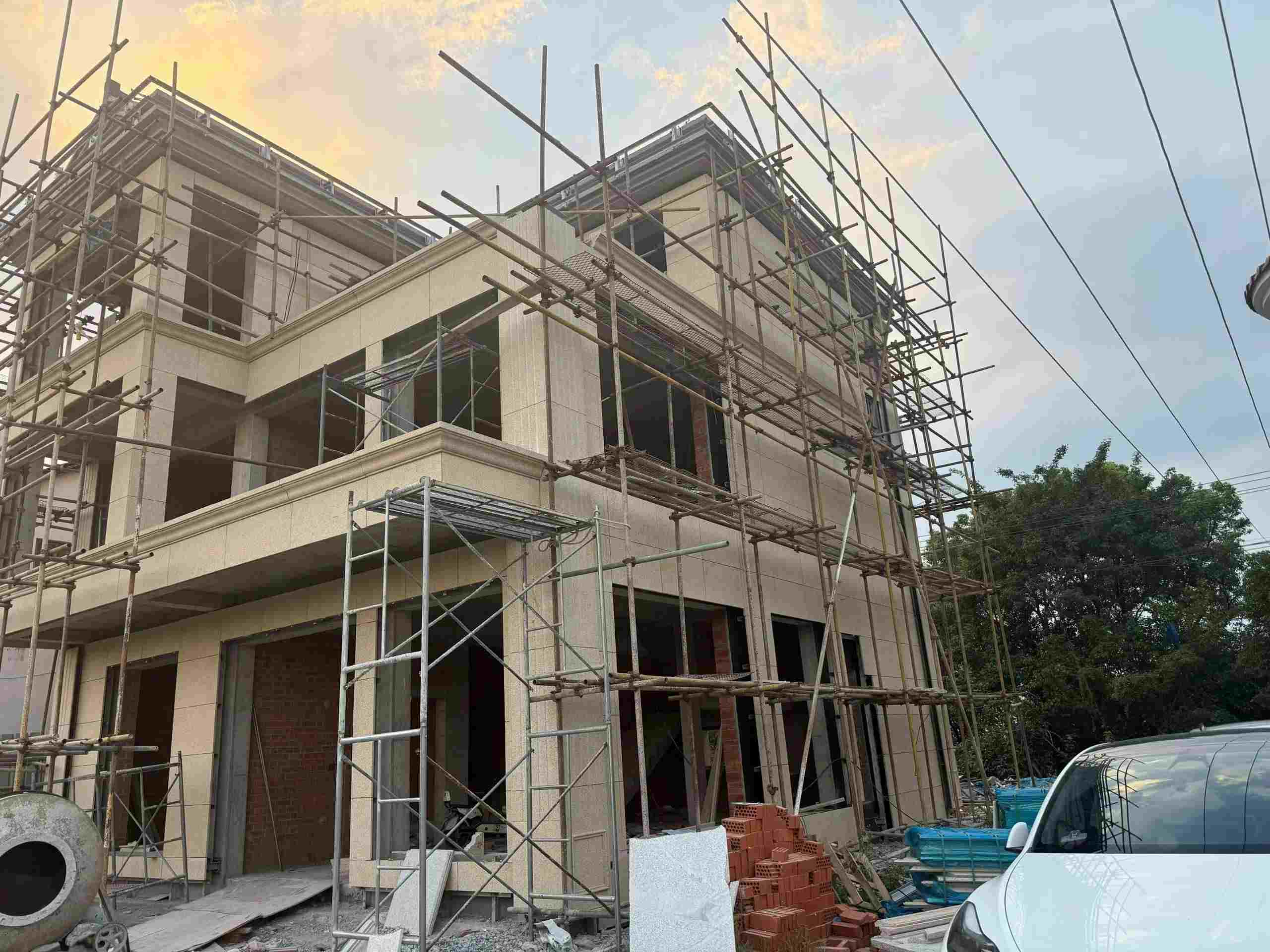 益阳 黄金麻荔枝面花岗岩外墙干挂