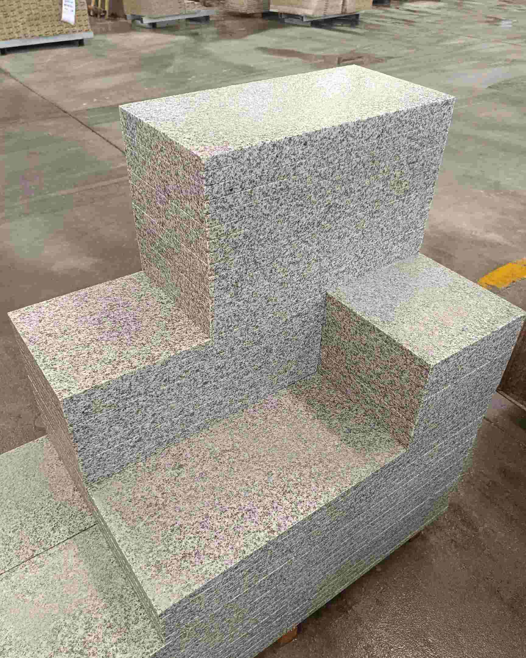 益阳 白麻花岗岩荔枝面地铺石