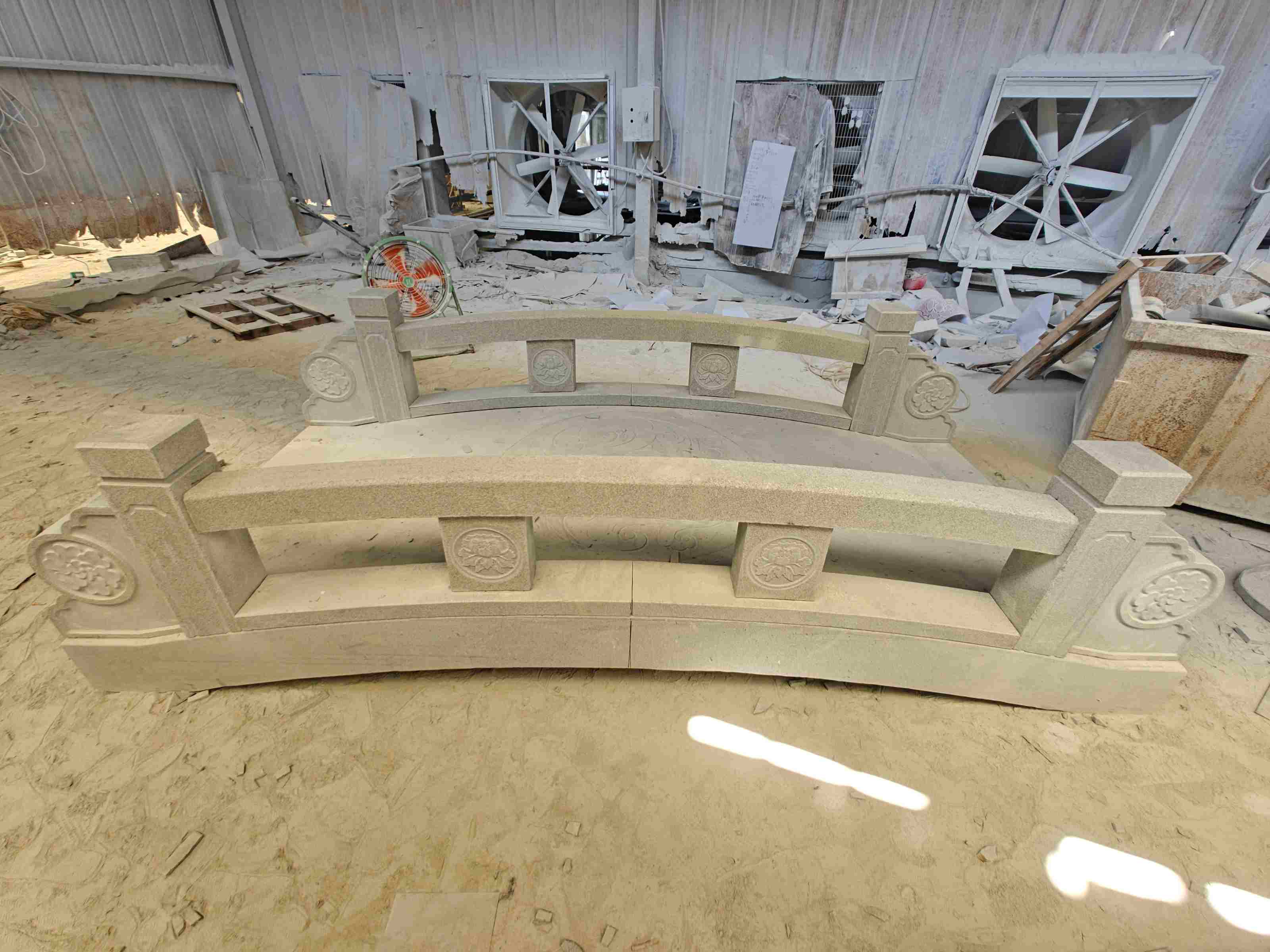 益阳 芝麻灰花岗岩异形加工-拱桥，石桥