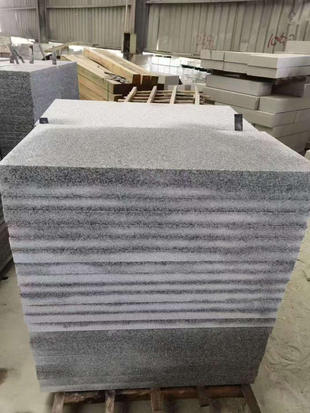 益阳 芝麻白5公分火烧地铺成品，900*400，规格可定制